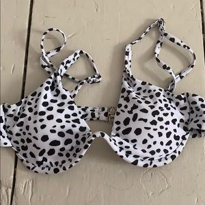 SHEIN dalmatian print underwire bikini top size S